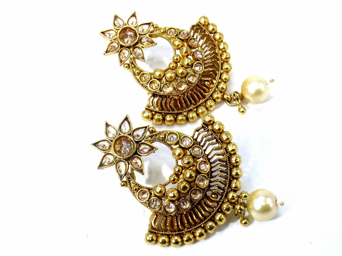 Jewelshingar Jewellery Gold Plated Diamond Earring For Women ( 61193PLE )