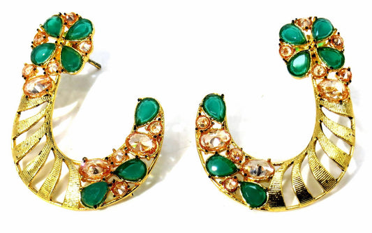 Jewelshingar Jewellery Gold Plated Diamond Earring For Women ( 61210PEJ )