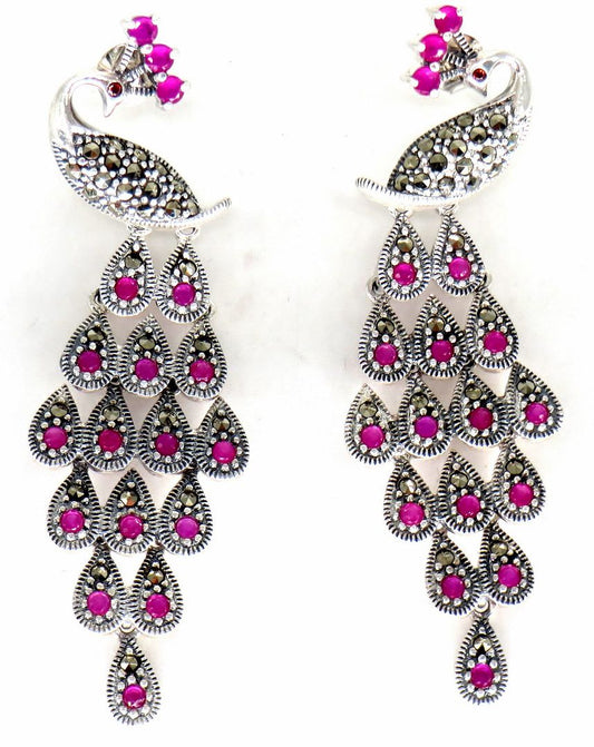 Jewelshingar Jewellery Silver Plated Diamond Earrings For Women ( 61370SSE )