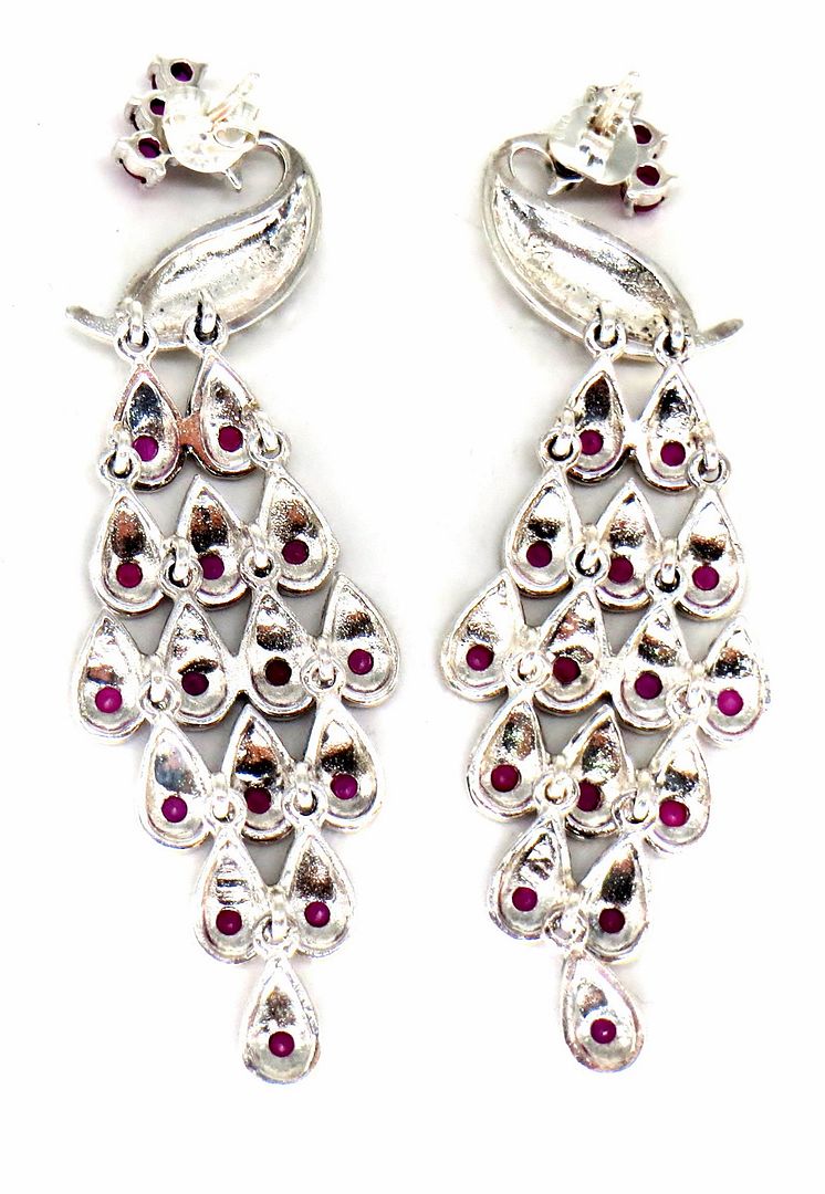 Jewelshingar Jewellery Silver Plated Diamond Earrings For Women ( 61370SSE )
