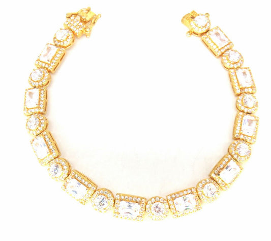 Jewelshingar Jewellery Gold Plated Diamond ChainBracelet For Women ( 61416CBL )