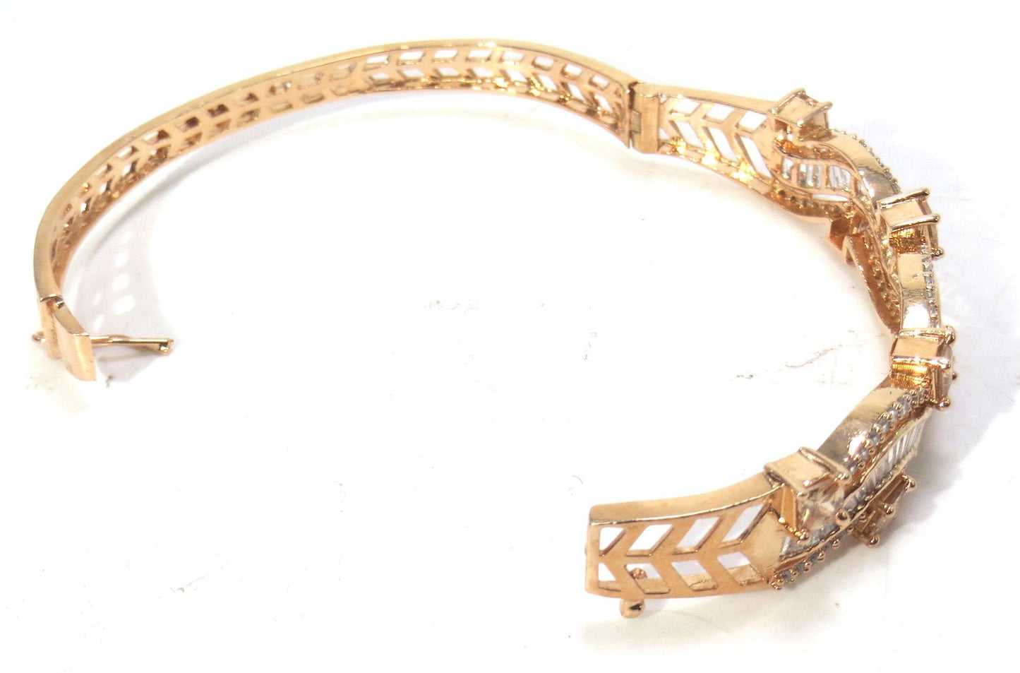 Jewelshingar Jewellery Gold Plated Diamond Bracelet For Women ( 61571BCD )