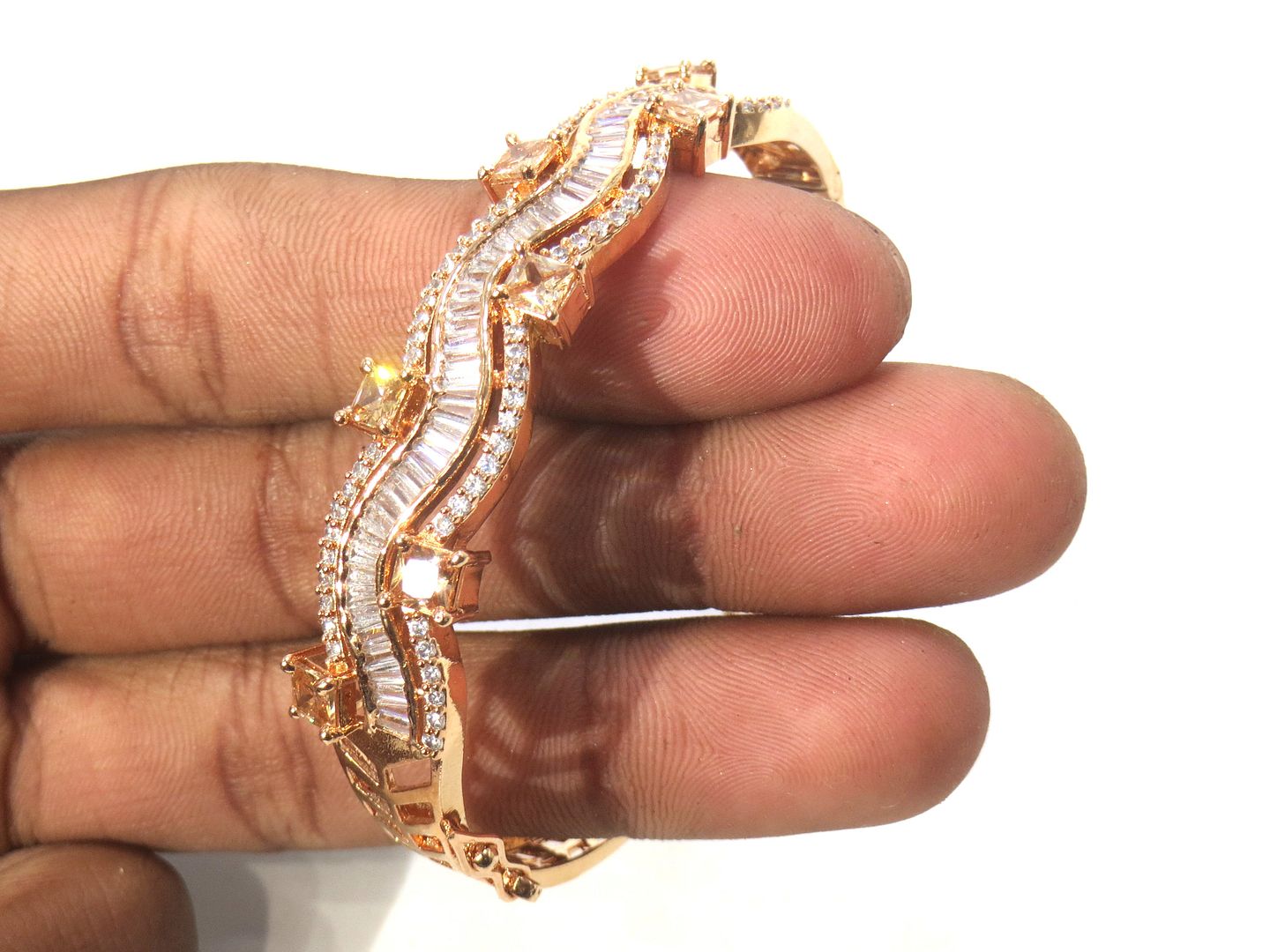 Jewelshingar Jewellery Gold Plated Diamond Bracelet For Women ( 61571BCD )