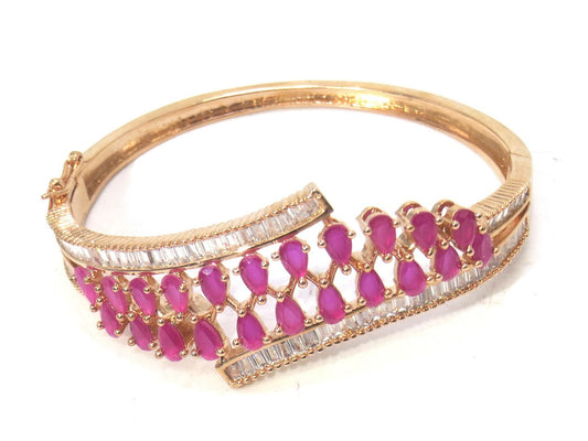 Jewelshingar Jewellery Gold Plated Diamond Bracelet For Women ( 61576BCD )