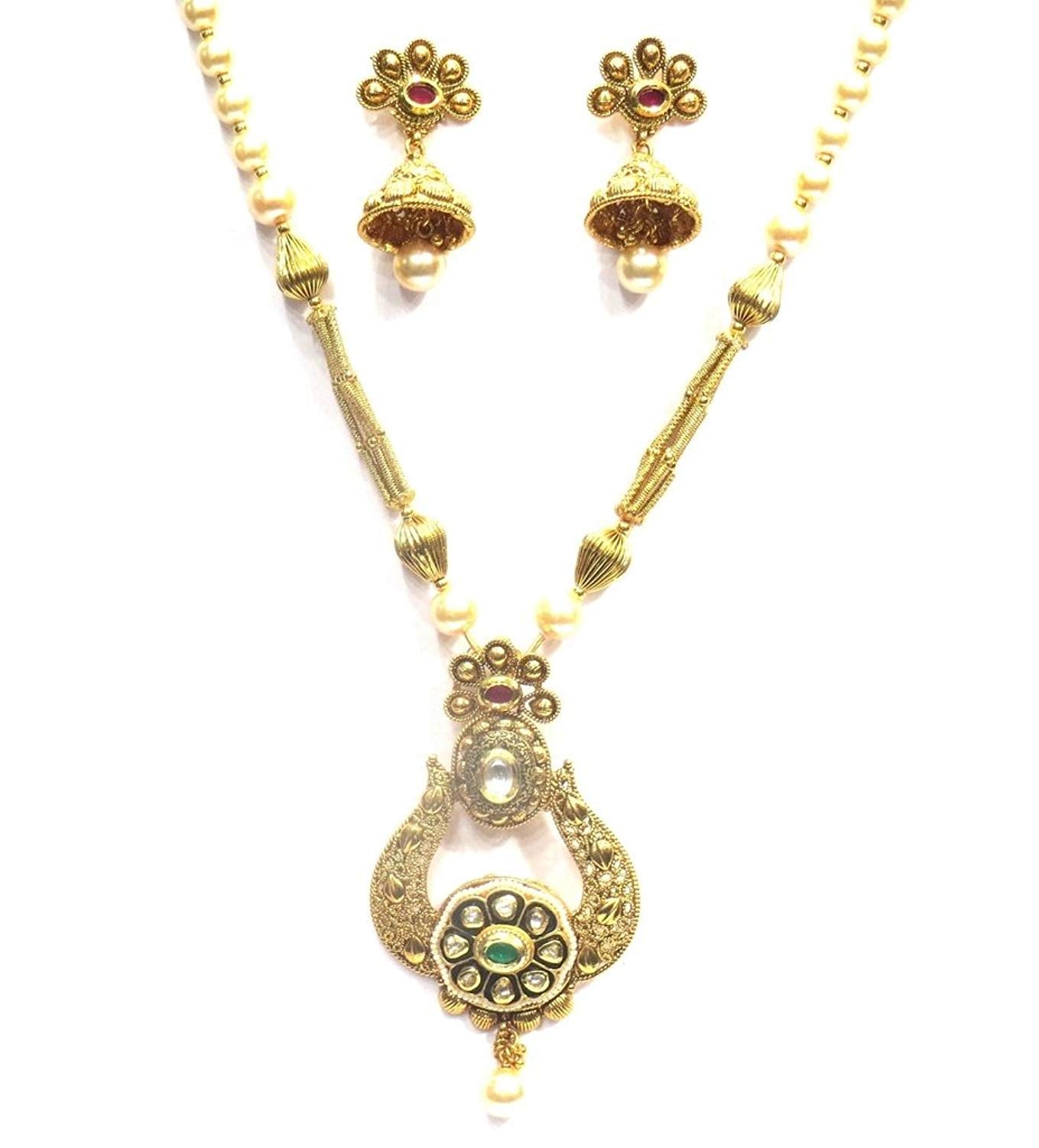 Jewelshingar Jewellery Fine Gold Plated Pendant Set For Women ( 36265-as-ps )