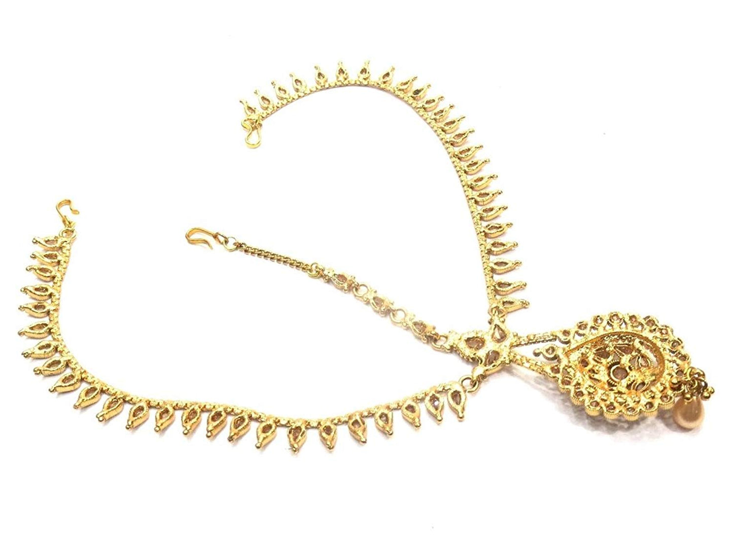 Jewelshingar Jewellery Fine Gold Plated Maangtikka Maathapatti For Women ( 35395-maangtikka-maathapatti )