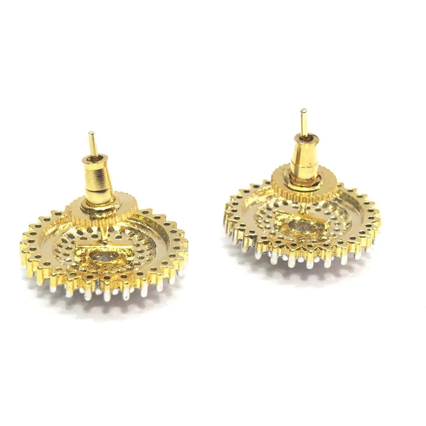 Jewelshingar Jewellery Fine Plated Stud Earrings For Women ( 18130-gjt )