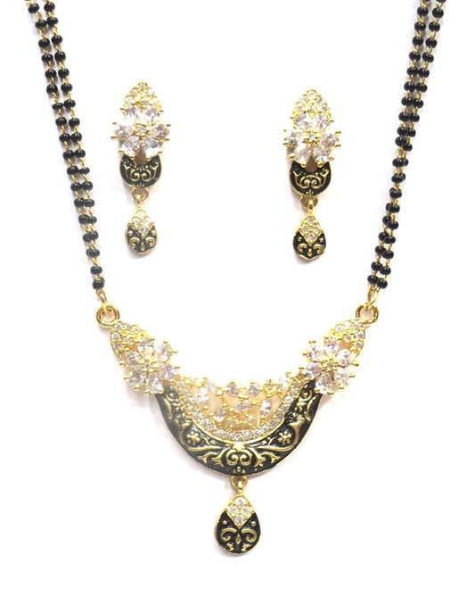 Jewelshingar Jewellery Fine Gold Plated Mangalsutra For Women ( 36163-p2 )