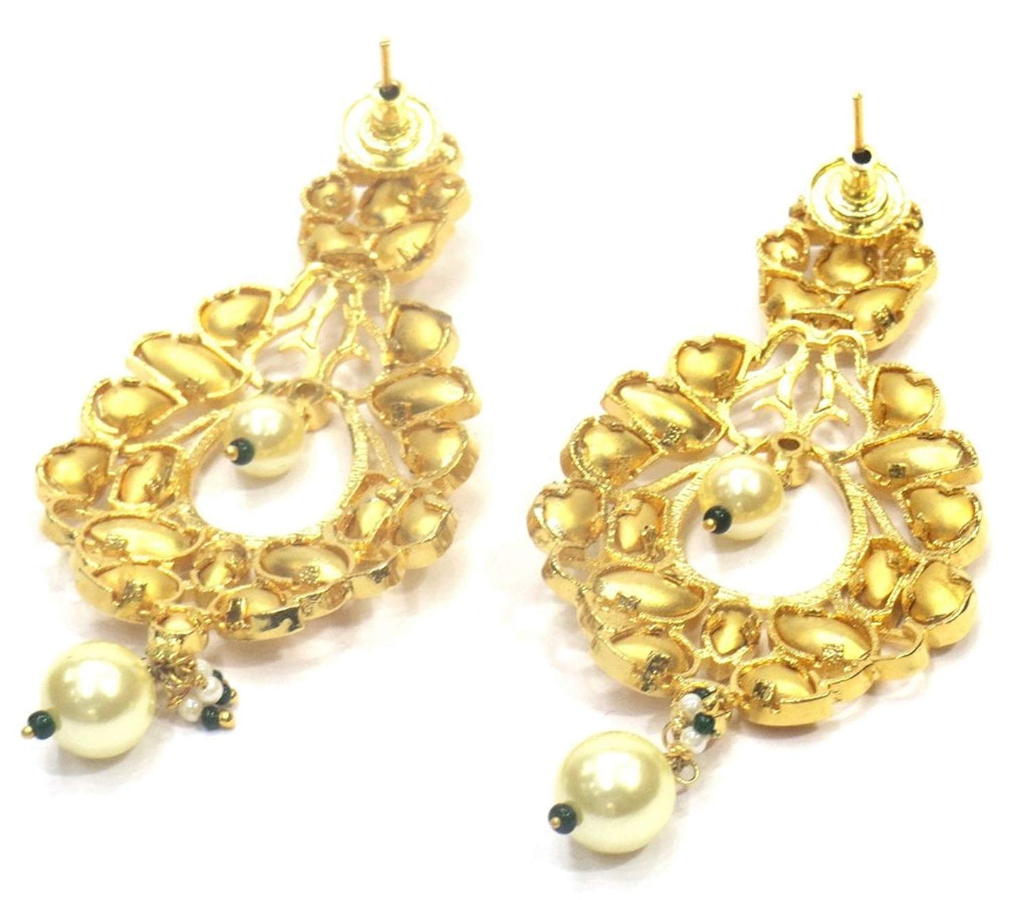 Jewelshingar Jewellery Fine Gold Plated Dangle & Drop Earrings For Girls ( 34787-ace )