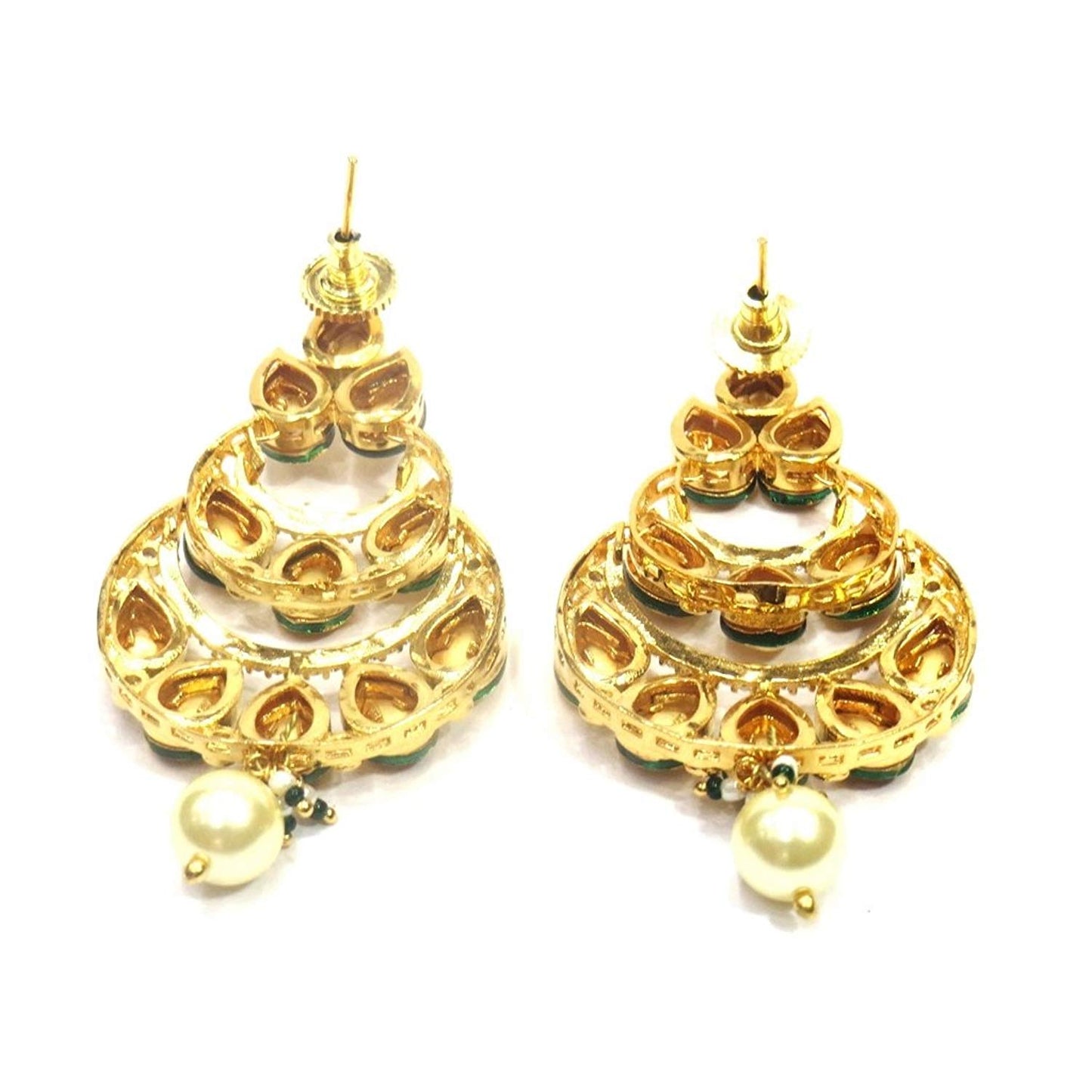 Jewelshingar Jewellery Fine Gold Plated Dangle & Drop Earrings For Girls ( 34811-ace )