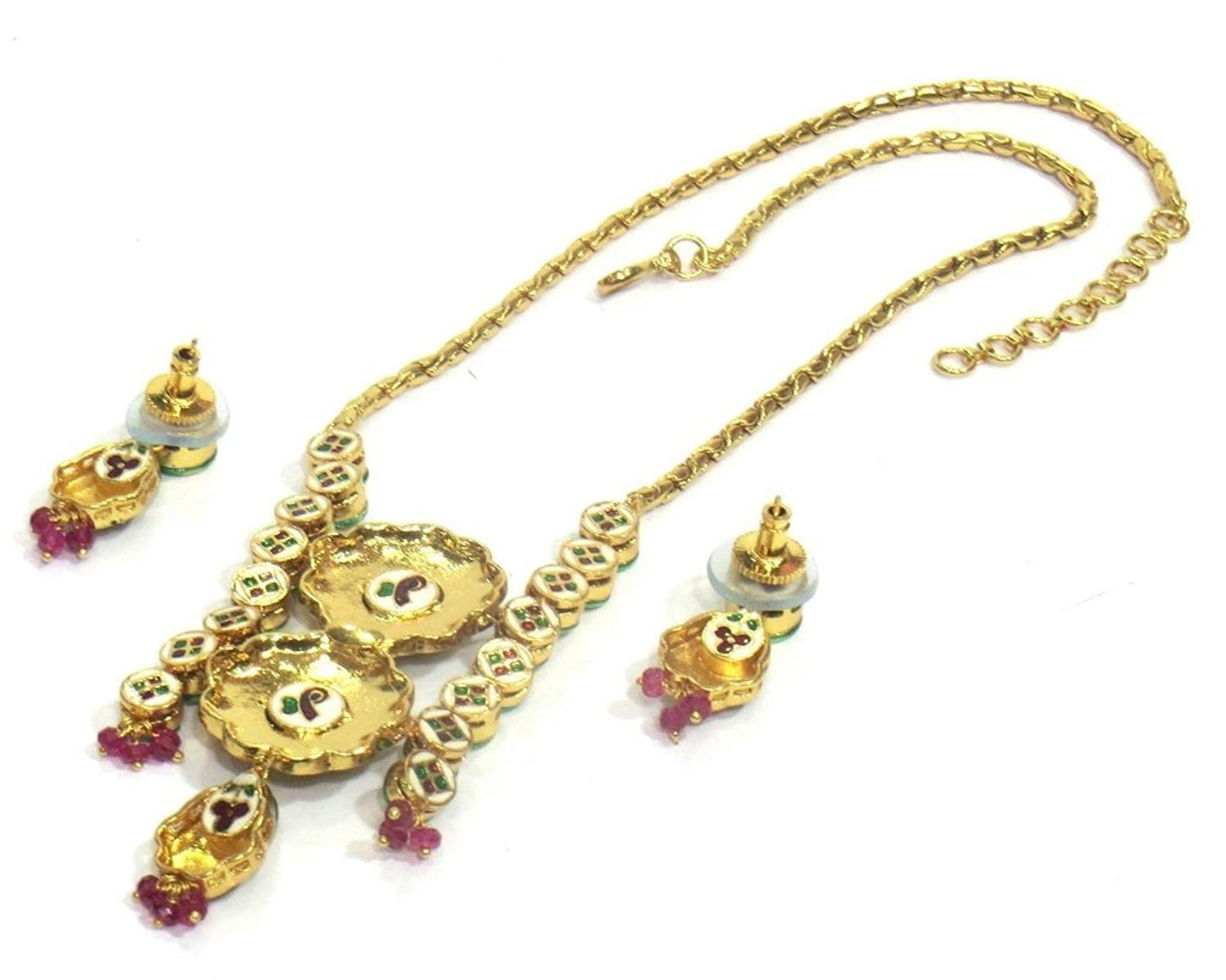 Jewelshingar Jewellery Fine Quality Gold Plated Pendant Set For Women ( 26158-acs )