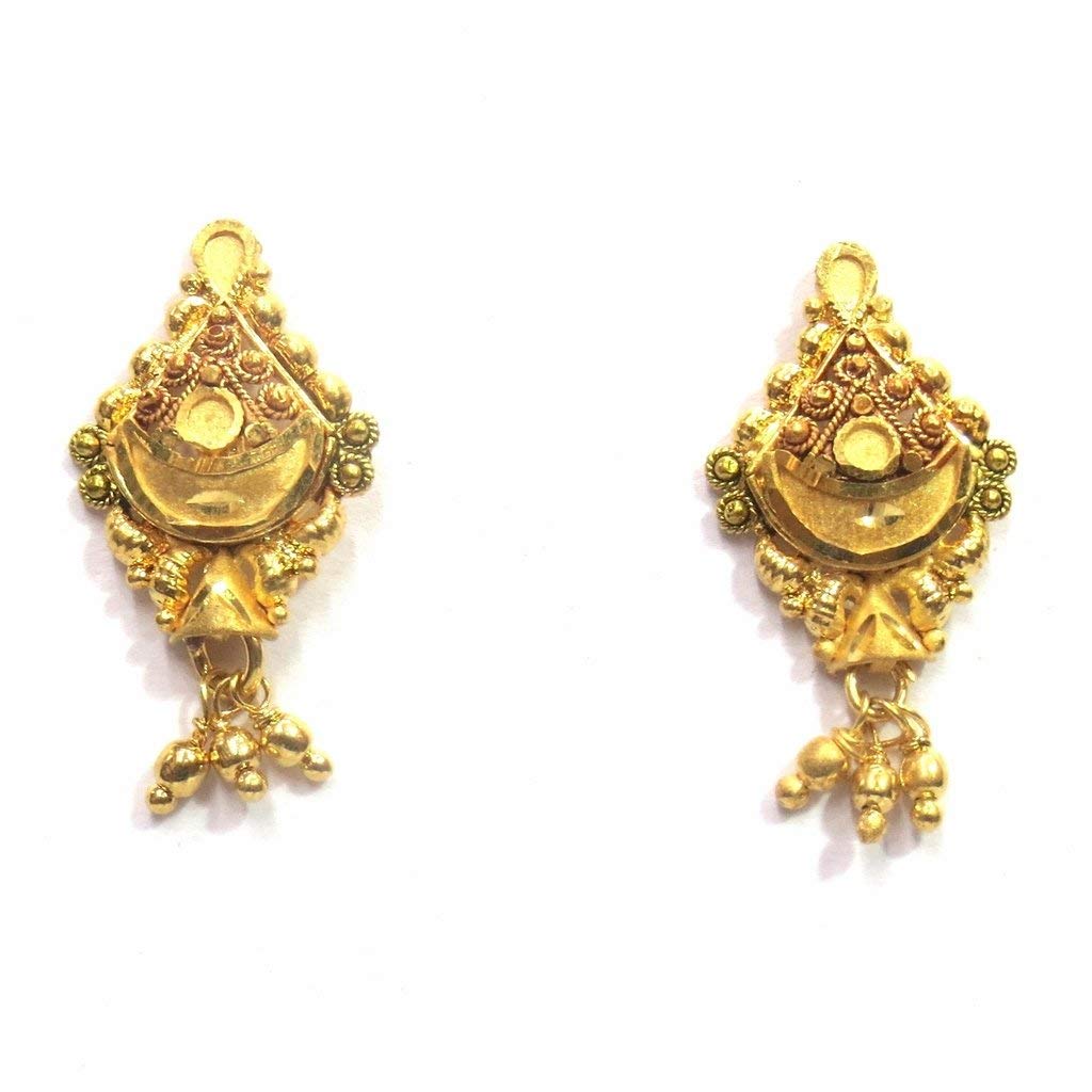 Jewelshingar Jewellery Gold Plated Gold Colour Earrings For Women (42816-pe-bandhel)