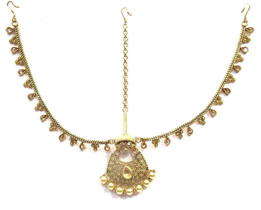 Jewelshingar Jewellery Fine Gold Plated Maangtikka Maathapatti For Women ( 35427-maangtikka-maathapatti )