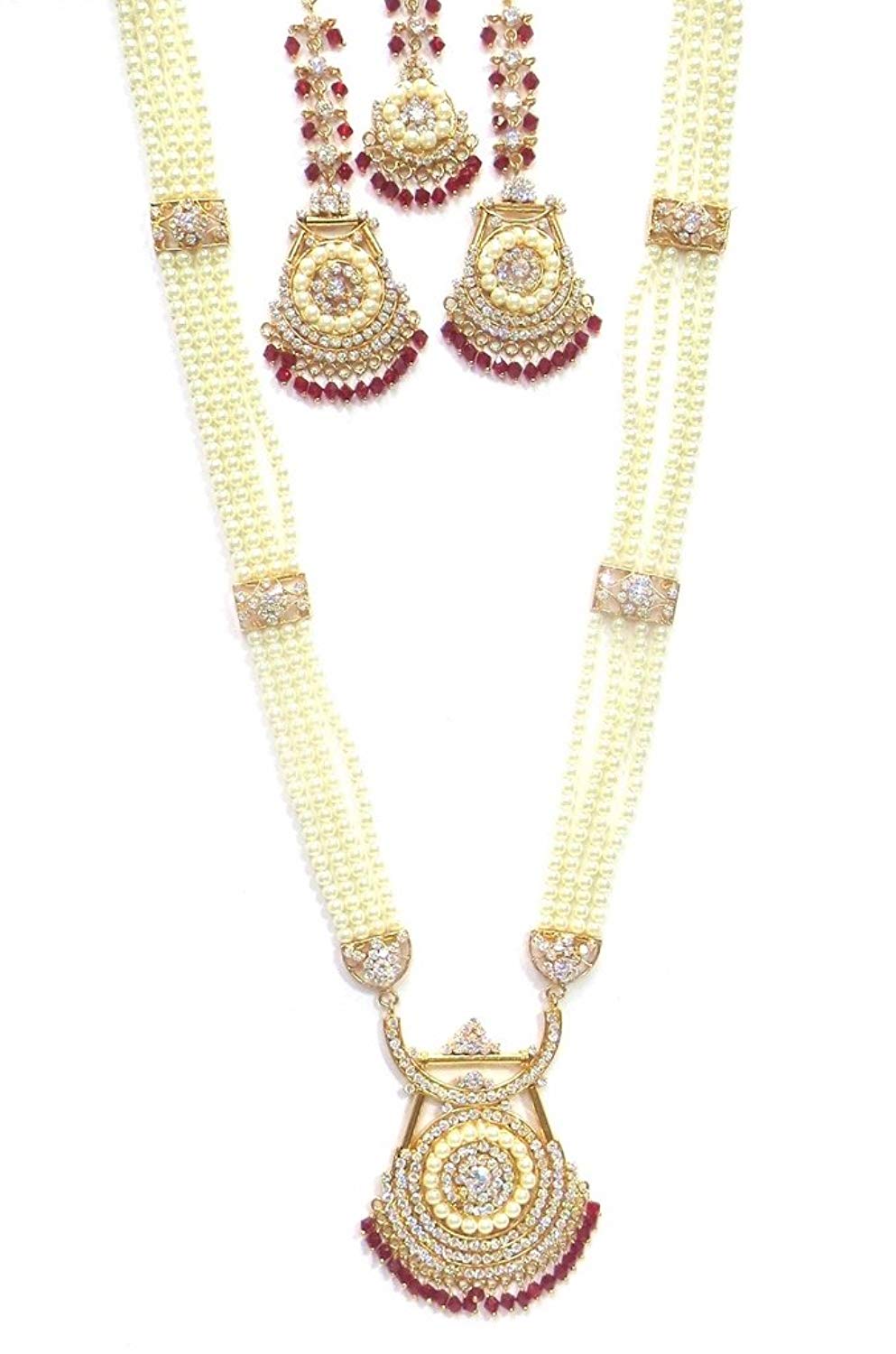 Jewelshingar Jewellery Jadau Gold Plated Colour GoldLong Necklaces For Women (43155-rh-jadau)