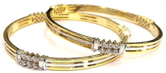 Jewelshingar Cubic Zirconia Bangles Set For Women Jewellery ( 6853-2.10-jb-a-1 ) - JEWELSHINGAR
