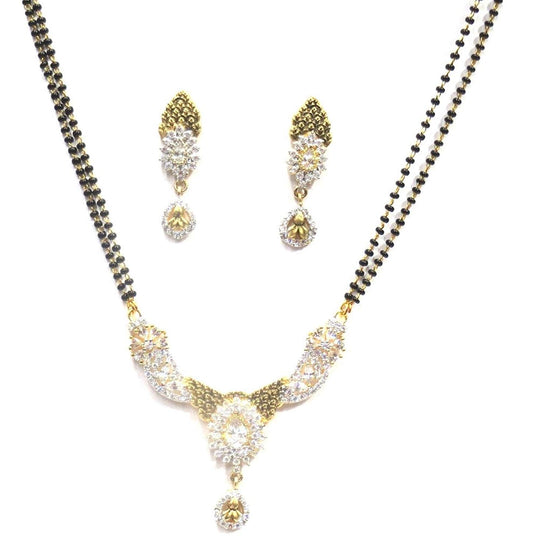 Jewelshingar Jewellery Fine Gold Plated Mangalsutra For Women ( 36154-p2 )