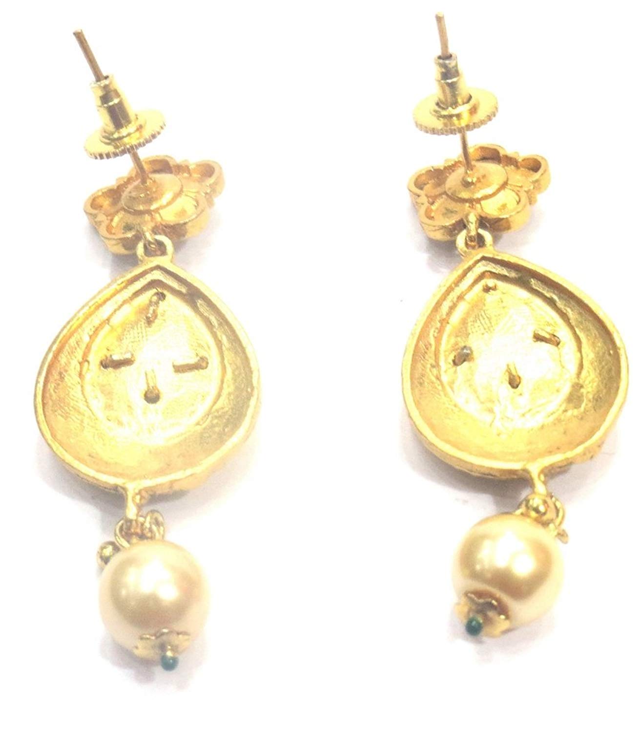 Jewelshingar Jewellery Antique Look Dangle & Drop Earrings Earings For Women ( 37104-pe )