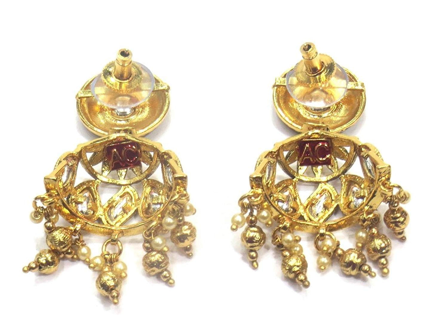 Jewelshingar Jewellery Polki Kundan Jhumki Earrings Earings For Women ( 37322-ace-j )