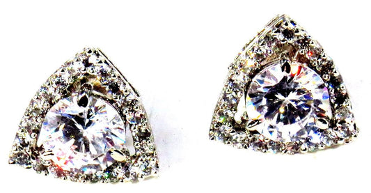 Jewelshingar Jewellery Silver Plated Diamond Earring For Women ( 62166EAD )