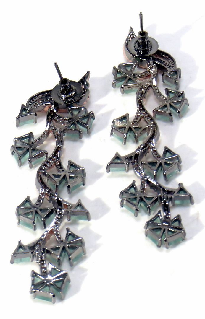 Jewelshingar Jewellery Victorian Plated Diamond Earring For Women ( 62177EAD )