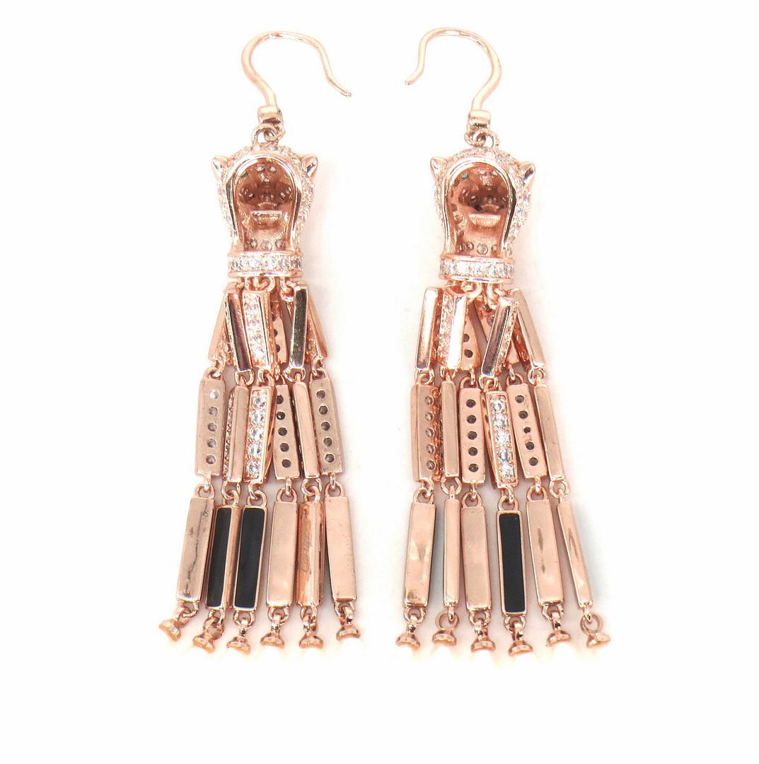 Jewelshingar Jewellery RoseGold Plated Diamond Earrings For Women ( 62508EAD )