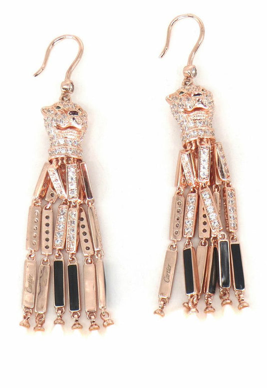 Jewelshingar Jewellery RoseGold Plated Diamond Earrings For Women ( 62508EAD )