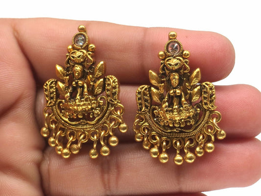 Jewelshingar Jewellery Gold Plated Diamond Earrings For Women ( 62545EAD )