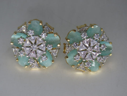 Jewelshingar Jewellery Gold Plated Diamond Earrings For Women ( 62560GJT )