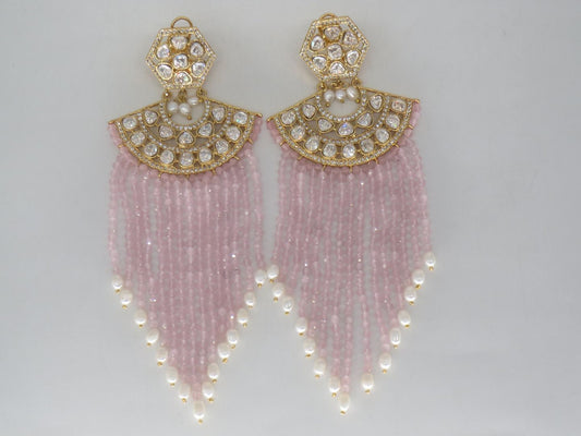 Jewelshingar Jewellery Gold Plated Diamond Earrings For Women ( 62617ACE )