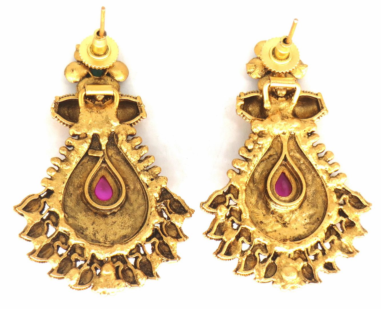 Jewelshingar Jewellery Gold Plated Diamond Earrings For Women ( 62714PED )