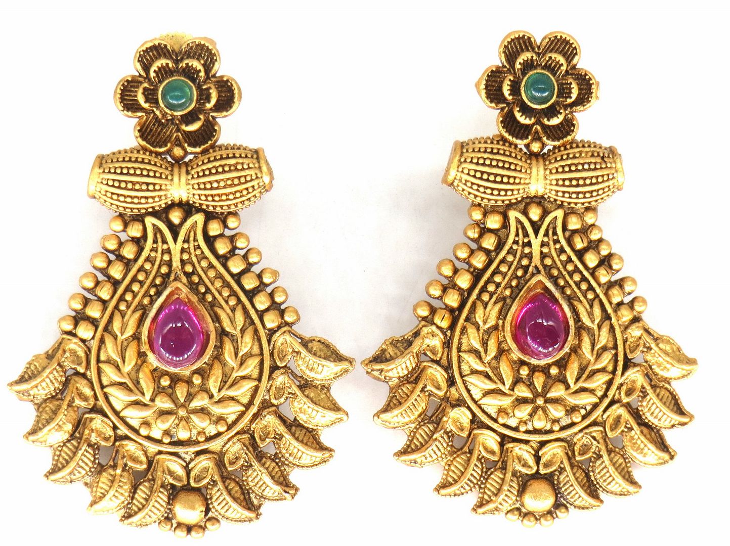 Jewelshingar Jewellery Gold Plated Diamond Earrings For Women ( 62714PED )