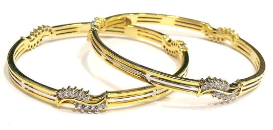 Jewelshingar Jewellery American Diamond Bangles For Women ( 6857-jb-P ) - JEWELSHINGAR