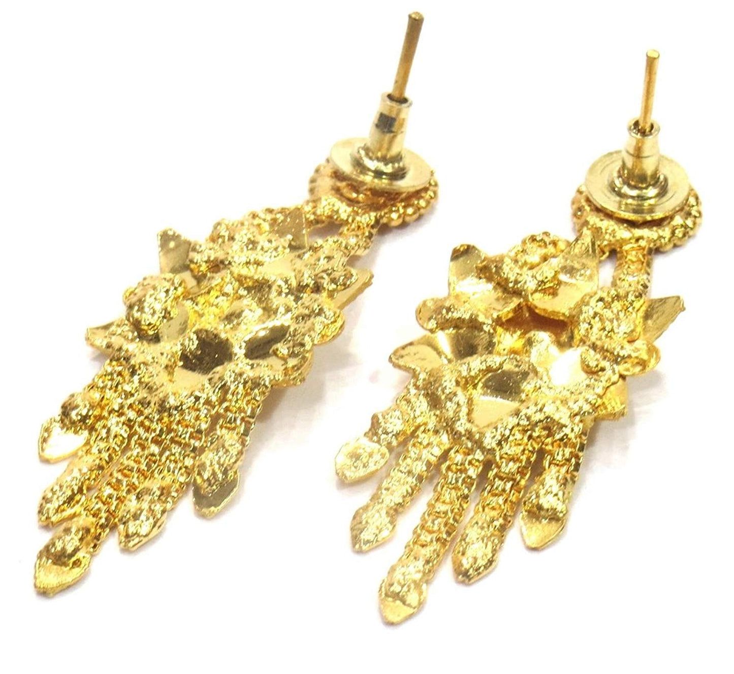 Jewelshingar Jewellery Gold Plated Gold Colour Earrings For Women (42792-pe-bandhel)