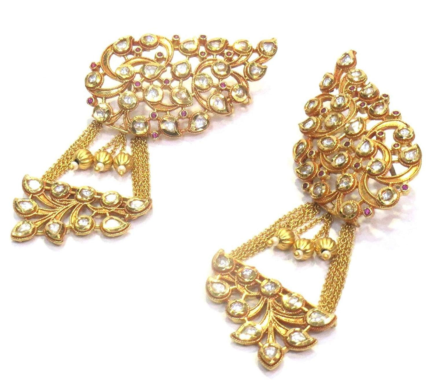 Jewelshingar Jewellery Shingar Jewellery Dangle & Drop Earrings For Women ( 42221-pe-ruby )