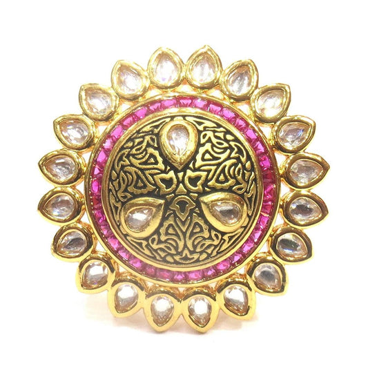 Jewelshingar Jewellery Exclusive Ring For Women ( 36814-ring-ruby )