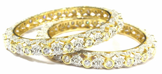 Jewelshingar Bangle set In Cubic zirconia For Women Jewellery ( 9011-jb-pacheli-2.4 ) - JEWELSHINGAR