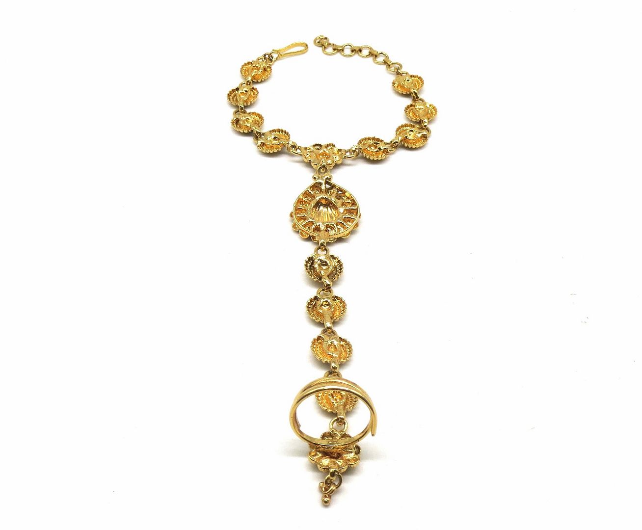 Jewelshingar Jewellery Gold Plated Hathphool For Women ( 92514CBH )