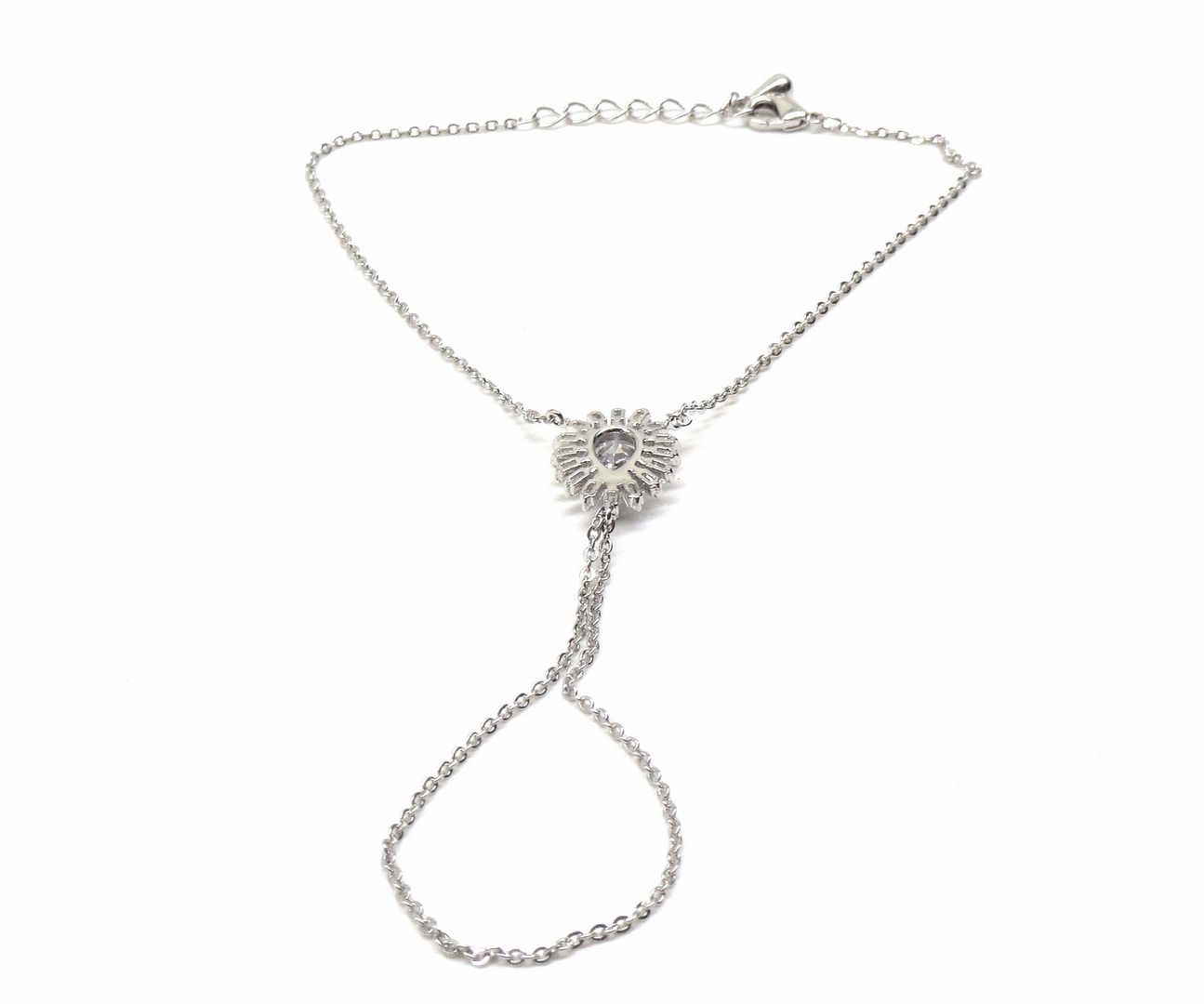 Jewelshingar Jewellery Silver Plated Hathphool For Women ( 92567CBH )