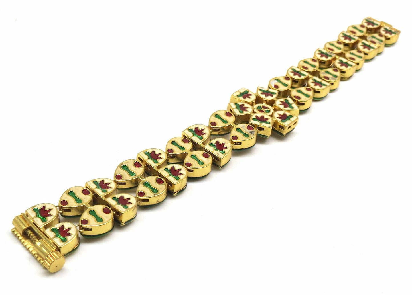 Jewelshingar Jewellery Gold Plated Kundan Bracelet For Women ( 92576CBK )