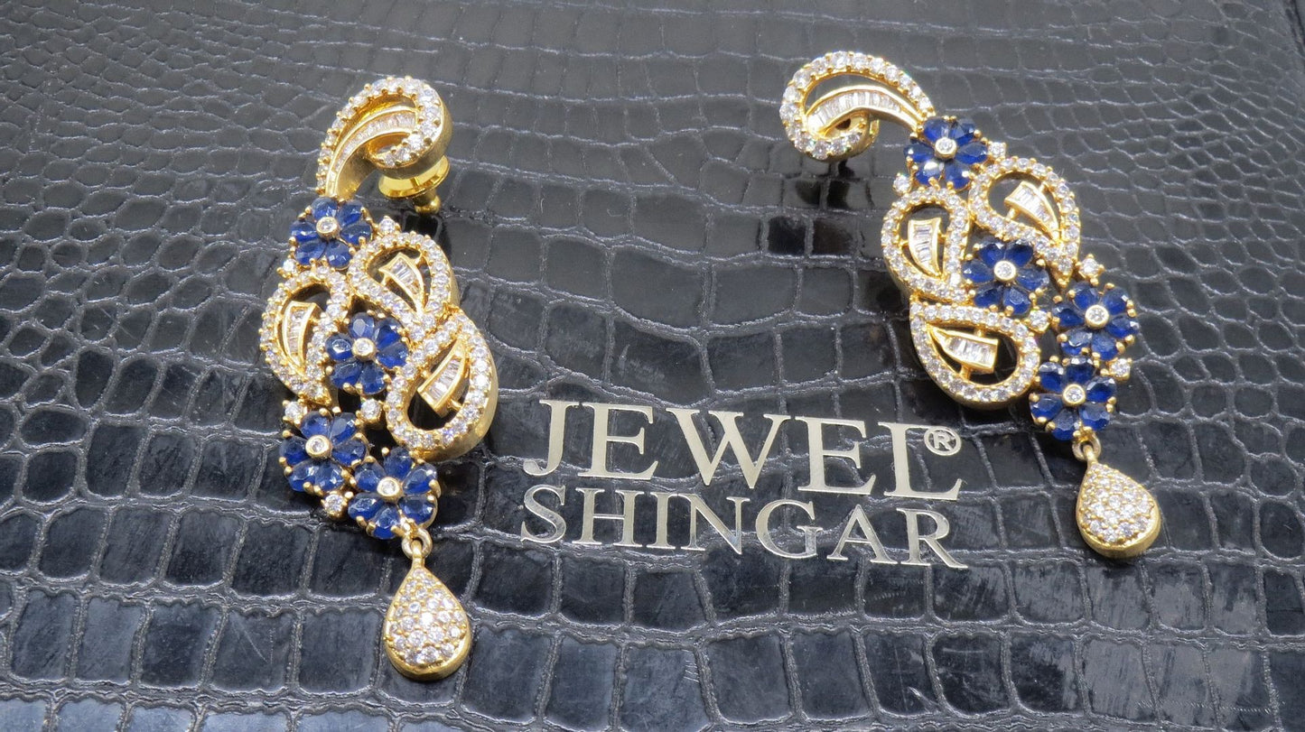 Jewelshingar Jewellery Gold Plated Diamond Earrings For Women ( 92951EAD )