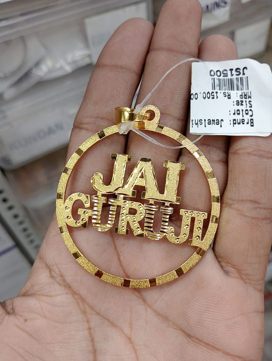 GOLD FORMING 2 SIZE GURUJI PENDANT BY CHOKERSET P7654397