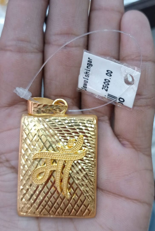 GOLD FORMING 2 SIZE MAA PENDANT BY CHOKERSET P7654384