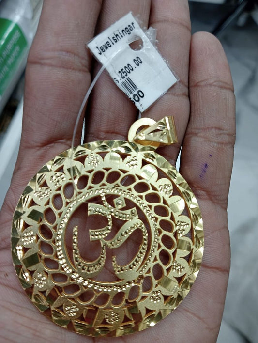 GOLD FORMING 2 SIZE OM PENDANT BY CHOKERSET P7654378