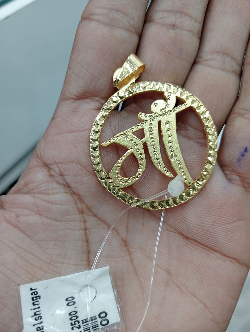 GOLD FORMING 1.25 SIZE MAA PENDANT BY CHOKERSET P7654323