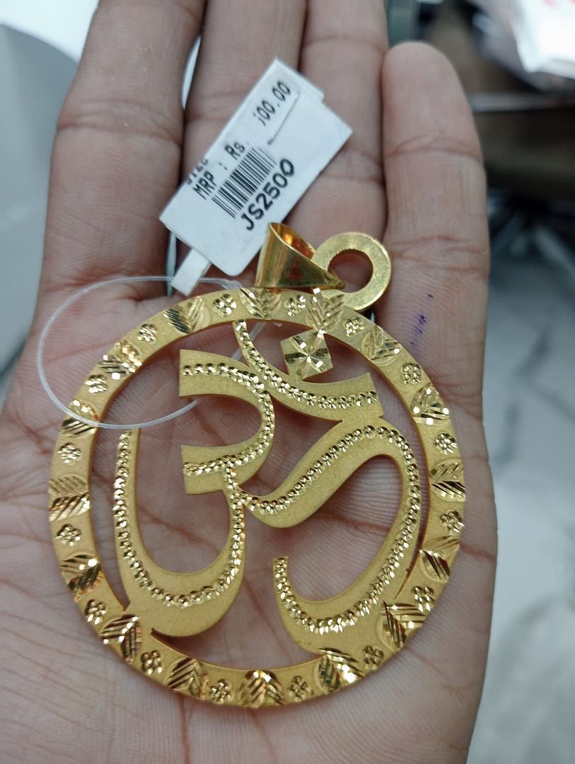 GOLD FORMING 2 SIZE OM PENDANT BY CHOKERSET P7654426