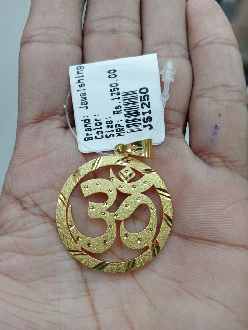 GOLD FORMING 1.25 SIZE OM PENDANT BY CHOKERSET P7654418