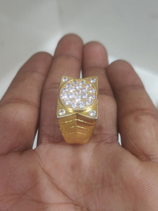 Ring Size 23 By Chokerset In Gold Forming GFGR6799