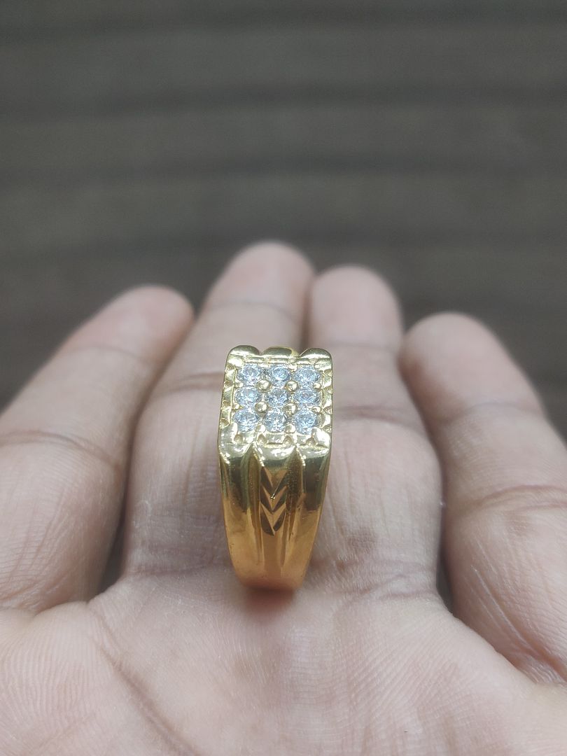 Ring Size 24 By Chokerset In Gold Forming GFGR6855