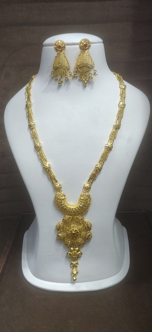 LONG SET RAANI HAAR IN GOLD FORMING BY CHOKERSET LSET1005