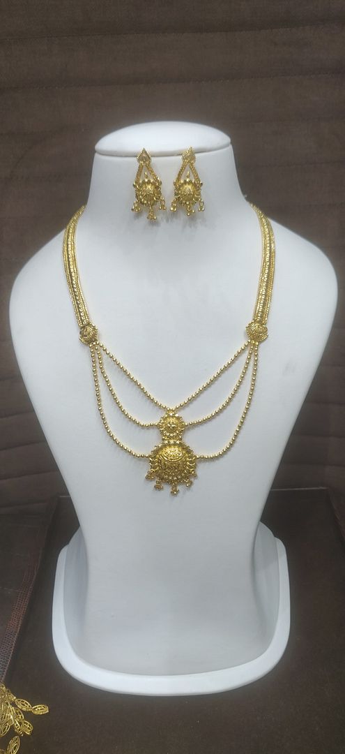 LONG SET RAANI HAAR IN GOLD FORMING BY CHOKERSET LSET1011